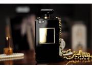Perfume Bottle Telephone Case Protective Cover with Chain for iPhone 4S Color Black