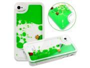 Funny 3D Flowing Creative Floating Liquid Swimming Fish Hard Transparent Case for iPhone 6 Plus 5.5 Inch Color Green