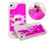 Best Fashion Phone Case Transparent Plastic 3D Quicksand Flowing Liquid Swimming Fish Case for iPhone 6 4.7 Inch Color Rose