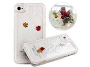 Funny 3D Flowing Creative Floating Liquid Swimming Fish Hard Transparent Case for iPhone 4 4S Color White