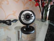 6 LED HD Webcam USB 2.0 50.0M PC Camera Web Cam with MIC for Computer PC Round 6LEDA26