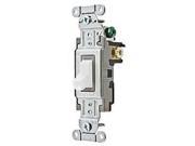 Bryant CS320 BW White Commercial Grade Toggle Light Switch 3 Way 20A 120 277V