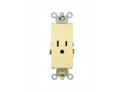 16241 I New Ivory Decora COMMERCIAL Receptacle Outlet 15A 125V
