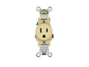 New Ivory Industrial Single Outlet Receptacle 15A 125V 5251 I Boxed