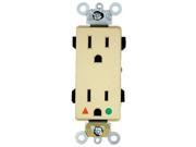 Ivory Decora HOSPITAL ISO GND Receptacle Outlet