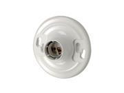 Leviton 8829 CW1 Porcelain Keyless Incandescent Ceiling Light Socket