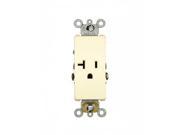 New Almond Decora COMMERCIAL Single Receptacle Wall Outlet 20A 16341 A