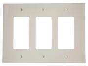 Leviton PJ263-T Light Almond Midway Nylon Three Gang Decora Wall Plate Leviton PJ263-T Light Almond Midway Nylon Three Gang Decora Wall Plate