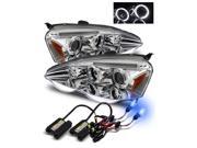 10000K HID/For 02-04 Acura RSX DC5 LED Eyelids/Halo Projector Headlights Chrome 10000K HID/For 02-04 Acura RSX DC5 LED Eyelids/Halo Projector Headlights Chrome
