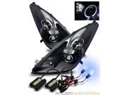 8000K Xenon HID For 00 05 Toyota Celica LED Halo Projector Headlights Black