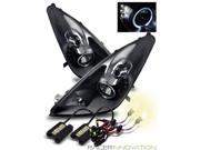 4300K Xenon HID For 00 05 Toyota Celica LED Halo Projector Headlights Black