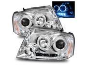 For 04 08 Ford F150 06 08 Lincoln Mark LT LED Halo Projector Headlights Chrome