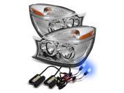 10000K Xenon HID For 04 05 Buick Rendezvous Chrome Amber Crystal Headlights Lamp