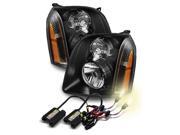 4300K Xenon HID/For 07-14 GMC Yukon Denali/XL/Hybrid Black Crystal Headlights 4300K Xenon HID/For 07-14 GMC Yukon Denali/XL/Hybrid Black Crystal Headlights