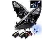 8000K HID For 00 05 Toyota Celica GT R Style Halo Projector Headlights Black