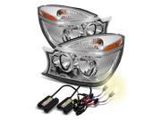 4300K Xenon HID For 04 05 Buick Rendezvous Chrome Amber Crystal Headlights Lamps