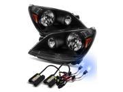 8000K Xenon HID/For 05-07 Honda Odyssey Black/Amber Crystal Headlights Lamps 8000K Xenon HID/For 05-07 Honda Odyssey Black/Amber Crystal Headlights Lamps