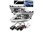 6000K HID For 10 12 Ford Fusion Hi Power LED Strip Projector Headlights Chrome