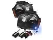 8000K Xenon HID/For 05-07 Grand Cherokee Black/Amber Crystal Headlights Lamps 8000K Xenon HID/For 05-07 Grand Cherokee Black/Amber Crystal Headlights Lamps