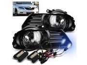 8000K Xenon HID For 07 09 Toyota Camry Glass Lens Clear Fog Lights Driving Lamps