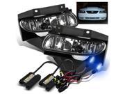 *10000K Blue HID* For 99 04 Ford Mustang Clear Lens Fog Lights Driving Lamps