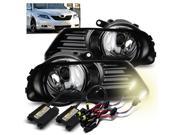4300K Xenon HID For 07 09 Toyota Camry Glass Lens Clear Fog Lights Driving Lamps