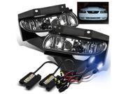 *8000K Blueish White HID* For 99 04 Mustang Clear Lens Fog Lights Driving Lamps