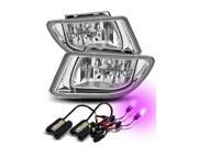 *12000K Purple HID* For 99 04 Honda Odyssey JDM Clear Fog Lights Lamps w Switch