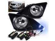 8000K HID Kit For 09 10 Toyota Corolla Clear Glass Lens Fog Lights Driving Lamps