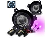 *12000K Purple HID Kit* For 01 03 Ford Ranger Clear Halo Projector Fog Lights