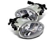 For 98 99 Hyundai Accent Clear Fog Lights Driving Bumper Lamps Replacement Kit