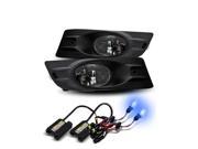 *10000K Blue HID Kit* For 06 07 Accord 2DR JDM Smoke Fog Lights Lamps w Switch