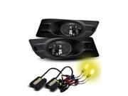 *3000K Yellow HID Kit* For 06 07 Accord 2DR JDM Smoke Fog Lights Lamps w Switch
