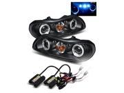 6000K HID/For 97-99 Cutlass Black Halo/LED Eyelids Projector Headlights Lamps 6000K HID/For 97-99 Cutlass Black Halo/LED Eyelids Projector Headlights Lamps