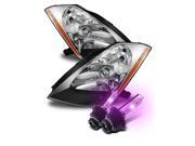 12000K Xenon HID/For 03-05 Nissan 350Z (Stock HID) Chrome Projector Headlights 12000K Xenon HID/For 03-05 Nissan 350Z (Stock HID) Chrome Projector Headlights
