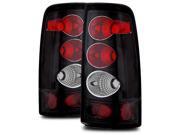 For 99-02 Chevy Silverado/99-03 GMC Sierra Black Altezza Tail Lights Brake Lamps For 99-02 Chevy Silverado/99-03 GMC Sierra Black Altezza Tail Lights Brake Lamps