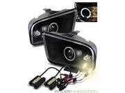 4300K Xenon HID/For 05-09 Ford Mustang Halo Projector Headlights Black 4300K Xenon HID/For 05-09 Ford Mustang Halo Projector Headlights Black