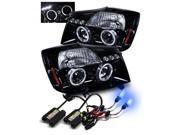 10000K HID/For 04-15 Nissan Titan Glossy Black Halo Projector Headlights Lamps 10000K HID/For 04-15 Nissan Titan Glossy Black Halo Projector Headlights Lamps