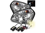 4300K HID/For 05-08 Tucson Chrome Halo/LED Eyelids Projector Headlights Lamps 4300K HID/For 05-08 Tucson Chrome Halo/LED Eyelids Projector Headlights Lamps