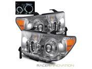For 07-12 Tundra/08-12 Sequoia CCFL Angel Eye Halo Projector Headlights Chrome For 07-12 Tundra/08-12 Sequoia CCFL Angel Eye Halo Projector Headlights Chrome