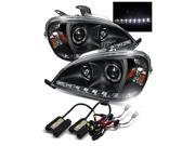 6000K HID/For 02-05 Mercedes Benz W163 ML Black DRL LED Projector Headlights 6000K HID/For 02-05 Mercedes Benz W163 ML Black DRL LED Projector Headlights