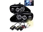 4300K HID/For 99-00 Civic EK LED Eyelids/Halo Projector Headlights Glossy Black 4300K HID/For 99-00 Civic EK LED Eyelids/Halo Projector Headlights Glossy Black