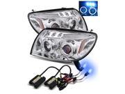 10000K HID/For 03-05 Toyota 4Runner Chrome Halo/LED eyelids Projector Headlights 10000K HID/For 03-05 Toyota 4Runner Chrome Halo/LED eyelids Projector Headlights