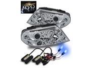 10000K HID/For 01-05 Passat Chrome Dual Halo/LED Eyelids Projector Headlights 10000K HID/For 01-05 Passat Chrome Dual Halo/LED Eyelids Projector Headlights