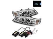 6000K HID/For 94-97 Honda Accord LED/Angel Eye Halo Projector Headlights Chrome 6000K HID/For 94-97 Honda Accord LED/Angel Eye Halo Projector Headlights Chrome