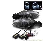 6000K HID/For 97-99 Mitsubishi Eclipse Dual Halo Projector Headlights Black 6000K HID/For 97-99 Mitsubishi Eclipse Dual Halo Projector Headlights Black