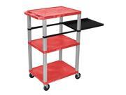 Red 42 Tuffy Presentation Station Nickel Legs With Side Pullout Shelf