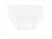 Clear 3.5 inch Plastic Square Bowl 96 Ct