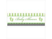 Sweet Baby Feet Green 60 x 20 Giant Party Banner 6 Ct