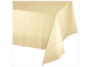 Plastic Tablecover 54 X108 Ivory